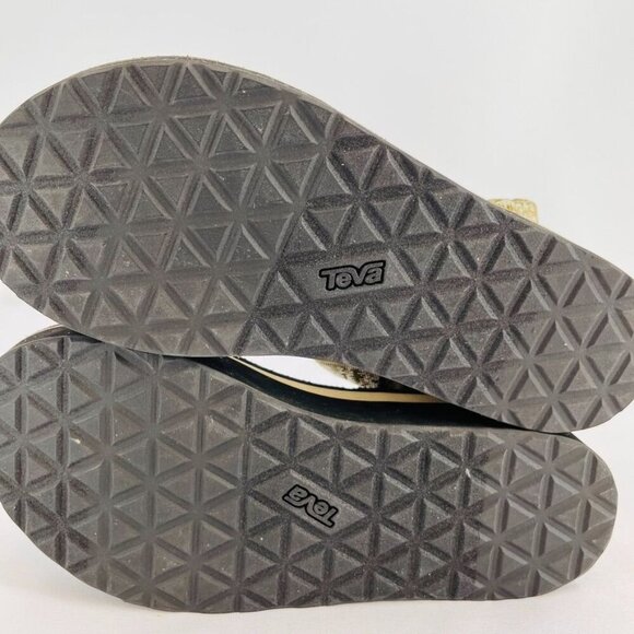 TEVA Universal Sandal In Iridescence Olive Women's Size 10 Flatform Hook & Loop - Picture 10 of 15